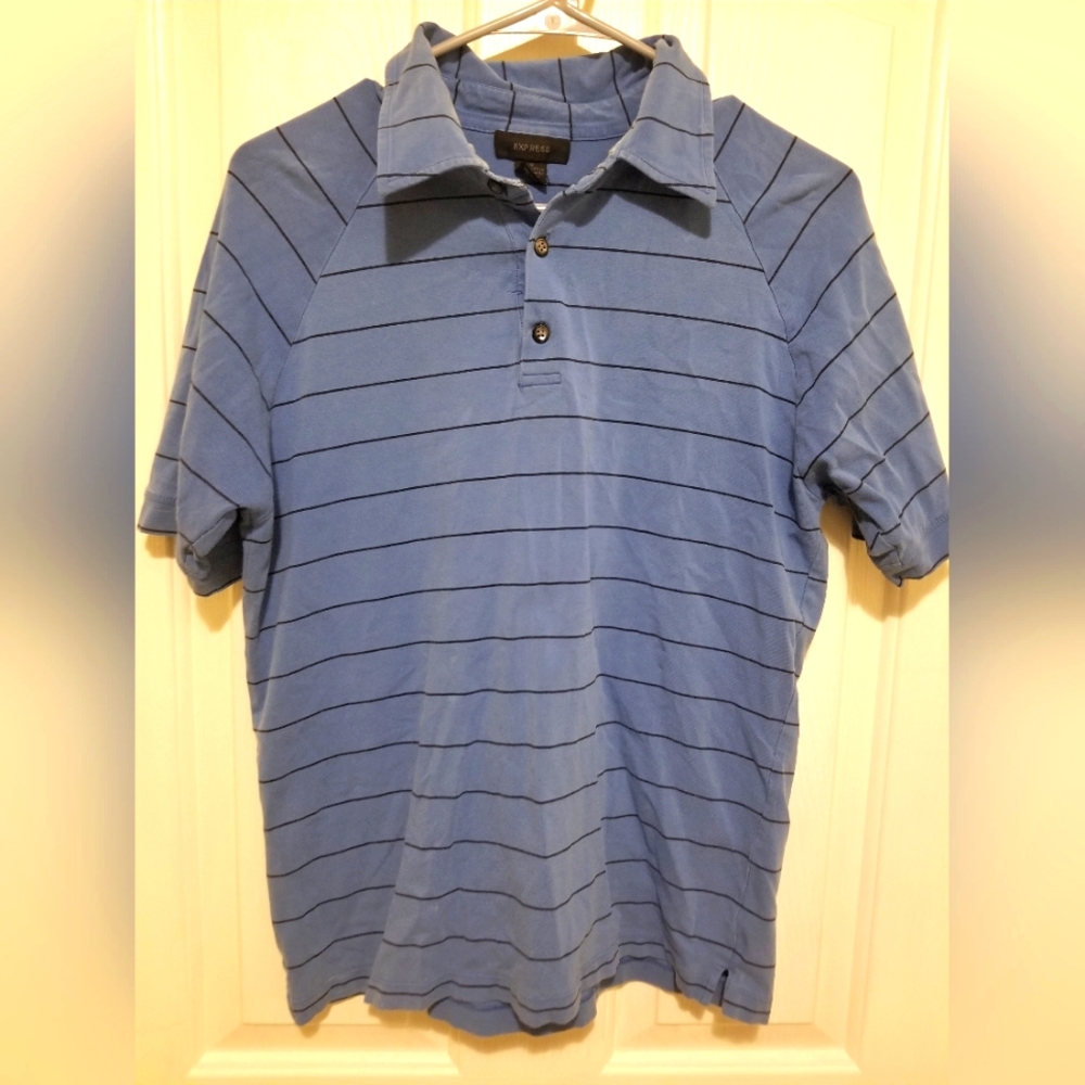 Mens Express Polo Striped Shirt